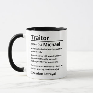 Traitor Definition  Mug