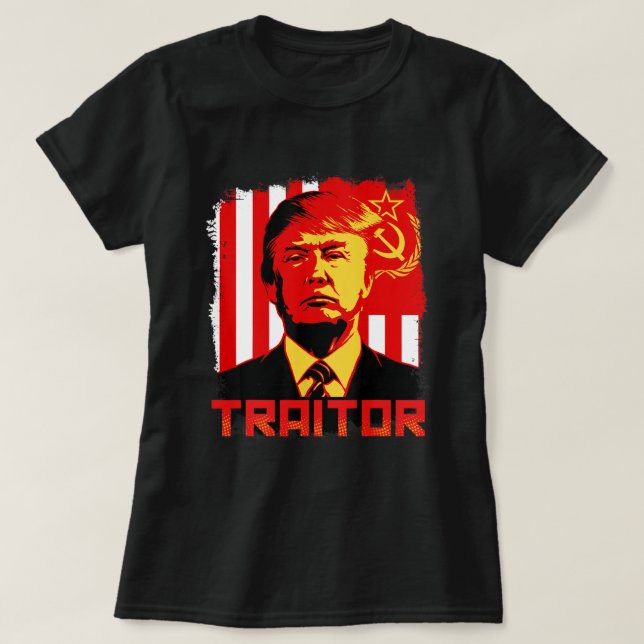 Traitor In Chief President Trump Anti Biden T-Shirt (Design Front)