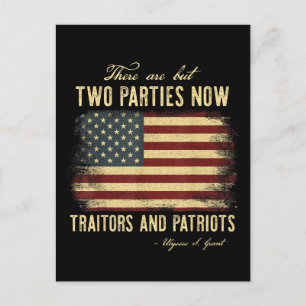 Traitors and Patriots  Postcard