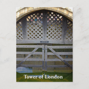 Traitors' Gate, Tower of London, England UK Postcard