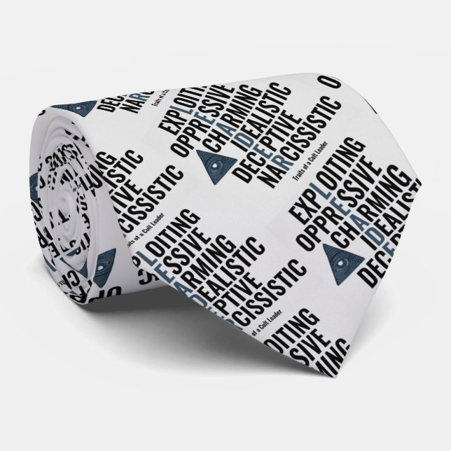 Traits of a Cult Leader Tie (Rolled)