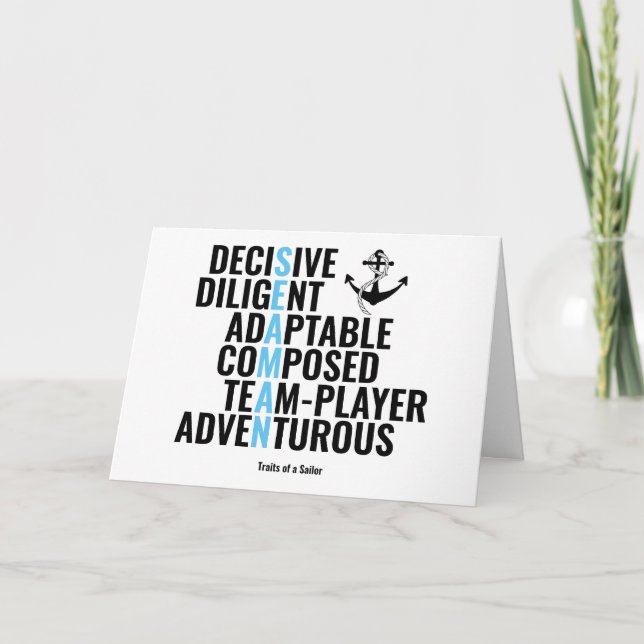 Traits of a Sailor Card (Front)