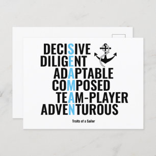 Traits of a Sailor Postcard