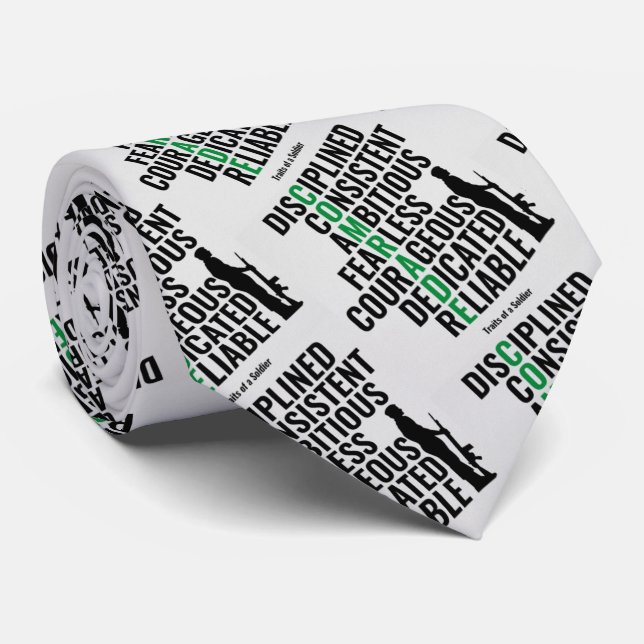 Traits of a Soldier Tie (Rolled)