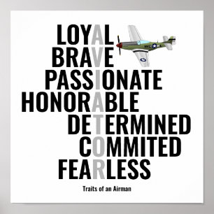 Traits of an Airman Poster