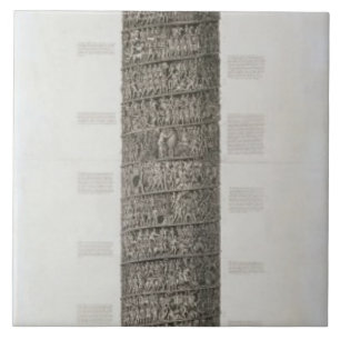 Trajan's Column (engraving) Ceramic Tile