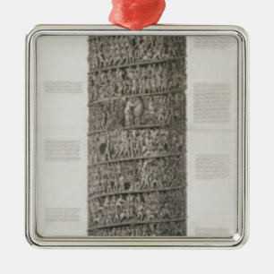Trajan's Column (engraving) Metal Tree Decoration