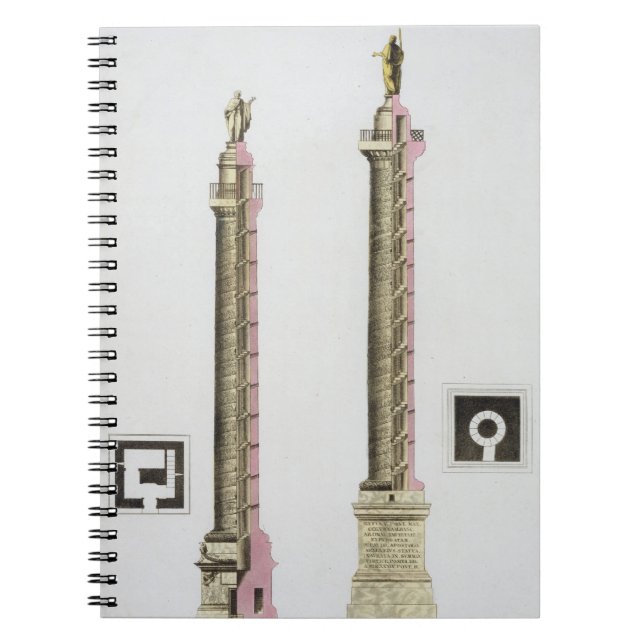 Trajan's column, Rome, from 'Le Costume Ancien et Notebook (Front)