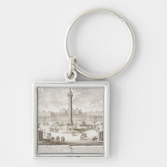Trajan's Square Rome, from 'Entwurf einer historis Key Ring (Front)