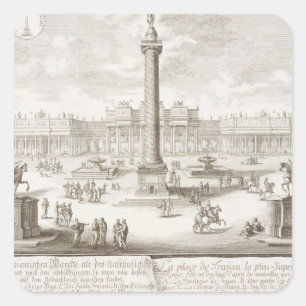 Trajan's Square Rome, from 'Entwurf einer historis Sticker