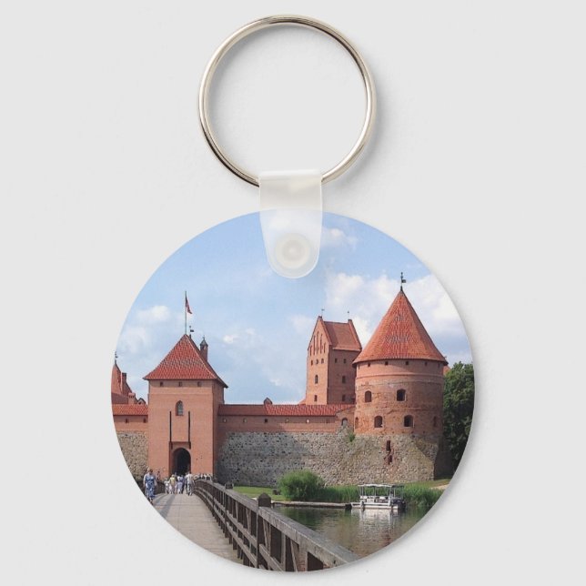 Trakai Island Castle - LITHUANIA --- Key Ring (Front)