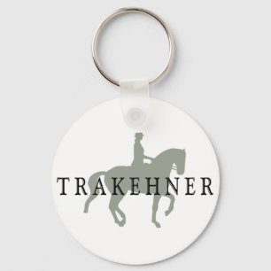 TRAKEHNER with Dressage Horse & Rider Key Ring