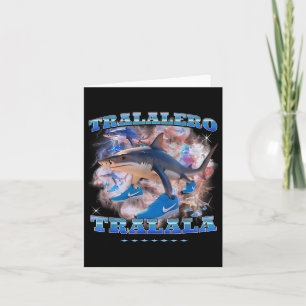 Tralalero Trala Italian Brainrot Meme Shark With T Card