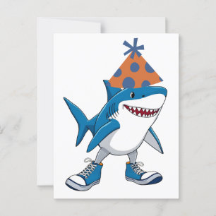 Tralalero Tralala Birthday Cartoon Shark Postcard