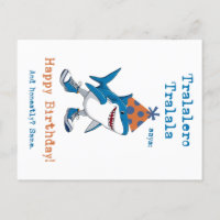 Tralalero Tralala Cartoon Shark Funny Birthday