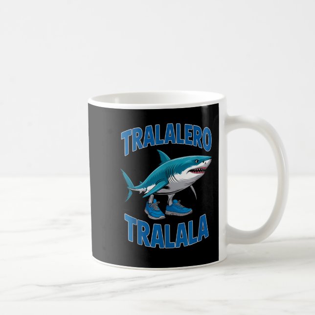 Tralalero Tralala Funny Italian Brainrot Toddlers  Coffee Mug (Right)