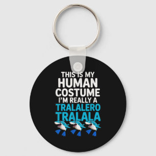 Tralalero Tralala Human Costume Funny Meme Hallowe Key Ring