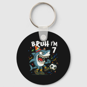 Tralalero Tralala Italian Brain Red Soccer 7th Bir Key Ring