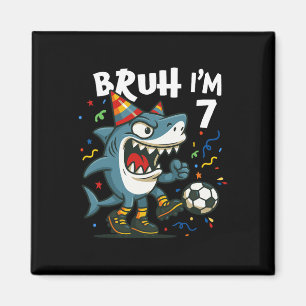 Tralalero Tralala Italian Brain Red Soccer 7th Bir Magnet
