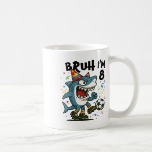 Tralalero Tralala Italian Brainrot Boy Soccer 8th  Coffee Mug