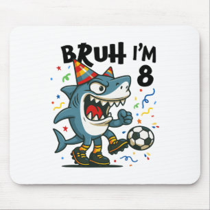 Tralalero Tralala Italian Brainrot Boy Soccer 8th Mouse Pad