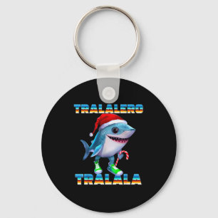 Tralalero Tralala Italian Brainrot Memes Christmas Key Ring
