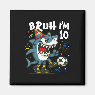 Tralalero Tralala Italian Brainrot Soccer 10th Bir Magnet