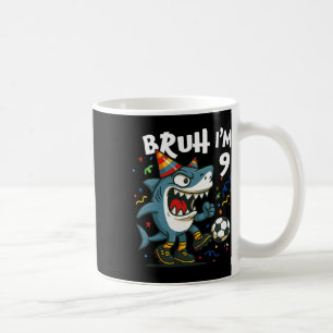 Tralalero Tralala Italian Brainrot Soccer 9th Birt Coffee Mug