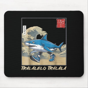 Tralalero Tralala Japanese Funny Shark Italian Bra Mouse Pad
