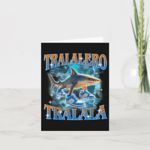Tralalero Tralala Shark Meme Bootle  Card