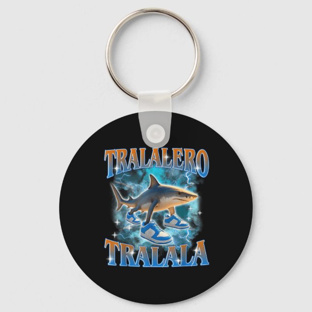 Tralalero Tralala Shark Meme Bootle  Key Ring (Front)