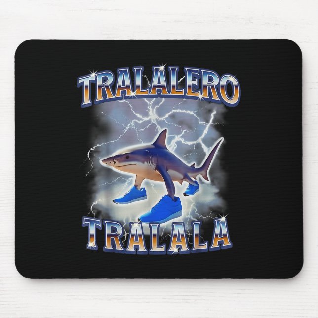 Tralalero Tralala Shark Meme Bootle  Mouse Pad (Front)