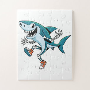 Tralalero Tralala SkeleBoo Halloween Design Jigsaw Puzzle