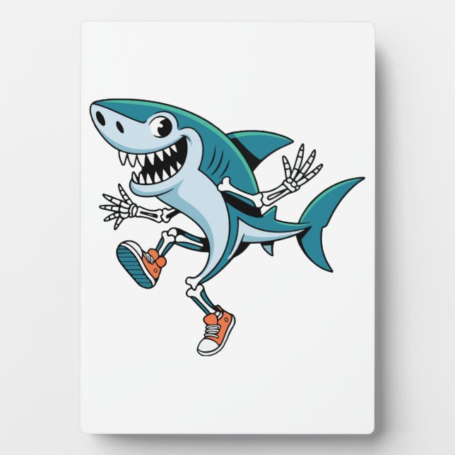 Tralalero Tralala SkeleBoo Halloween Design Plaque (Front)