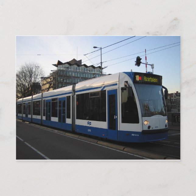 Tram Amsterdam Postcard (Front)