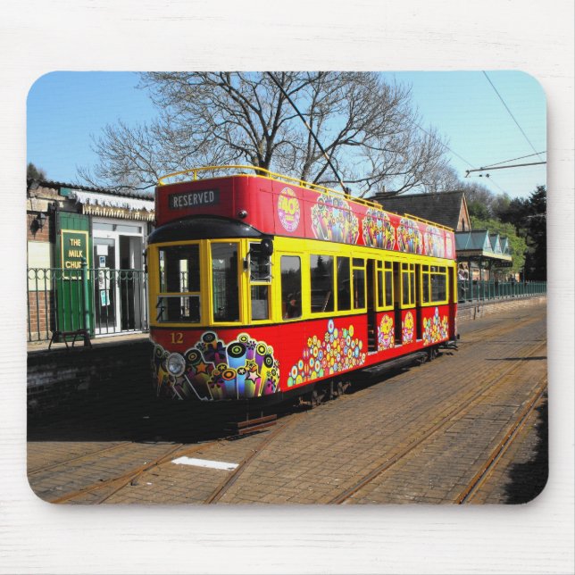 Tram at Colyton station Mouse Pad (Front)