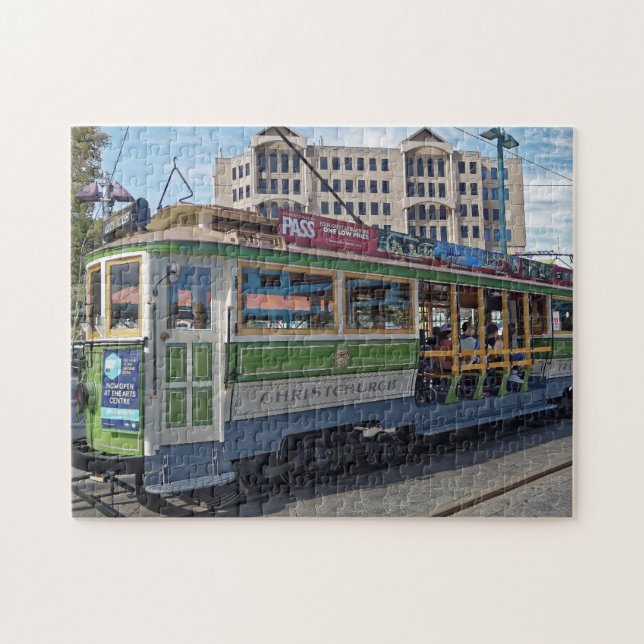 Tram, Christchurch, New Zealand Jigsaw Puzzle (Horizontal)