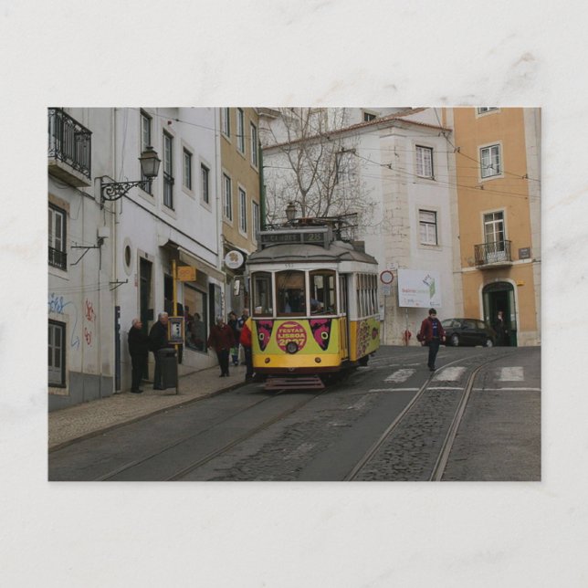 Tram in Lisbon Postcard (Front)