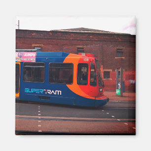 Tram ,in the street magnet