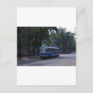 Tram In The Ukraine Postcard