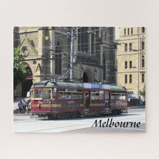 tram melbourne australia jigsaw puzzle (Horizontal)