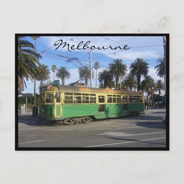 tram melbourne postcard (Front)