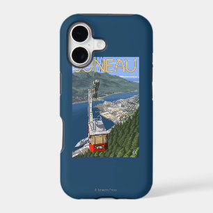 Tram over Juneau, Alaska Vintage Travel Poster