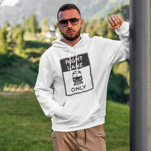 Tram Right Lane Only Hoodie