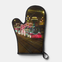 Tram Train - Blackpool Illuminations Postcard