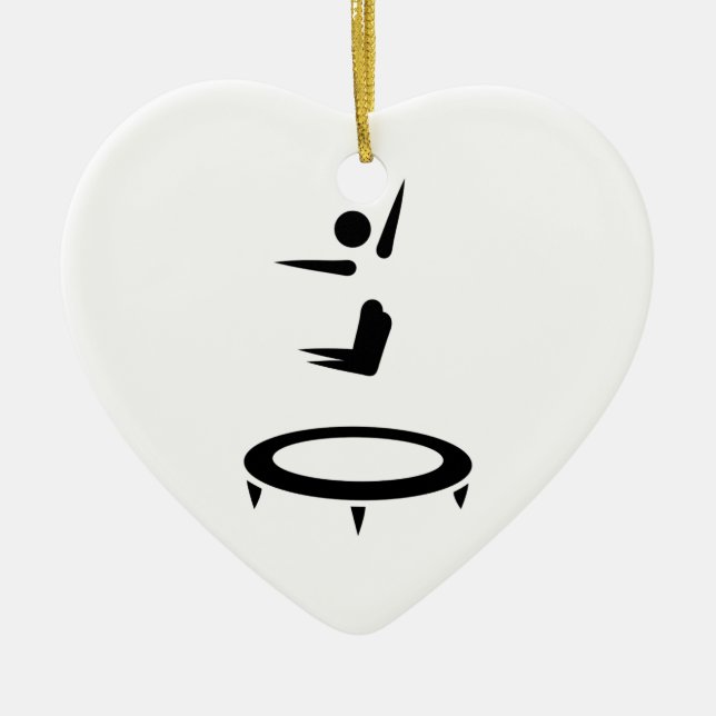 Trampoline Ceramic Tree Decoration (Front)