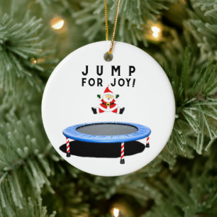 Trampoline Christmas Collectable Ceramic Tree Decoration