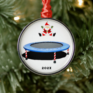 Trampoline Christmas Metal Tree Decoration