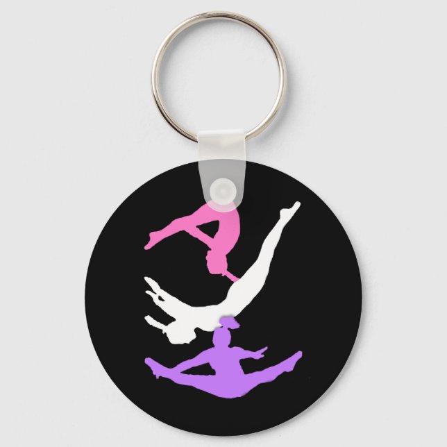 Trampoline gymanst key ring (Front)