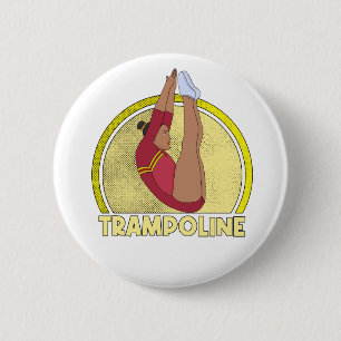 Trampoline Gymnastics 6 Cm Round Badge
